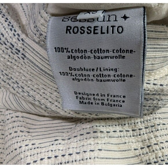 Sessun Rosselito Jacquard Tweed Open Back Shift Mini Dress Sz XS Lined N88 - Picture 8 of 11